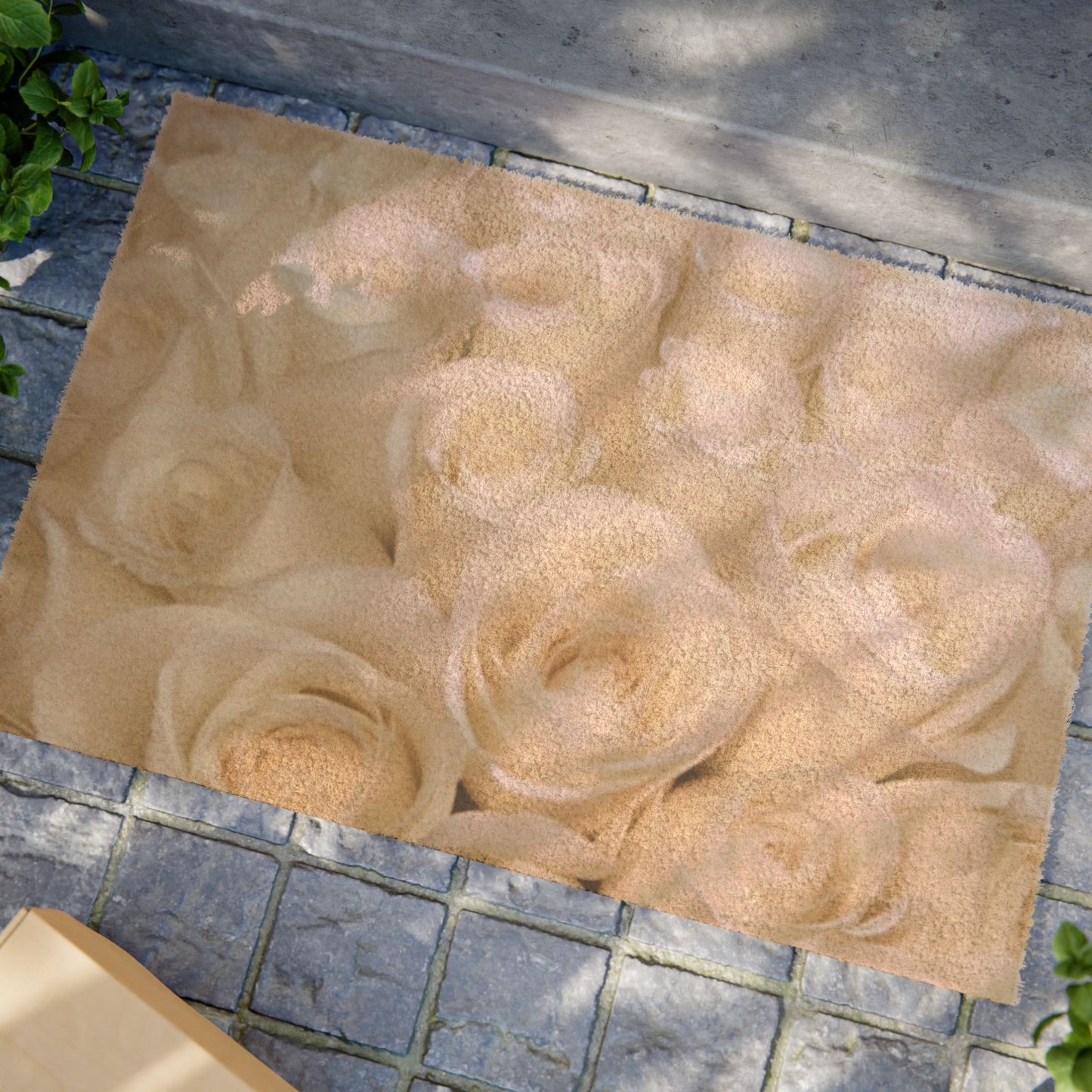 White Roses Doormat