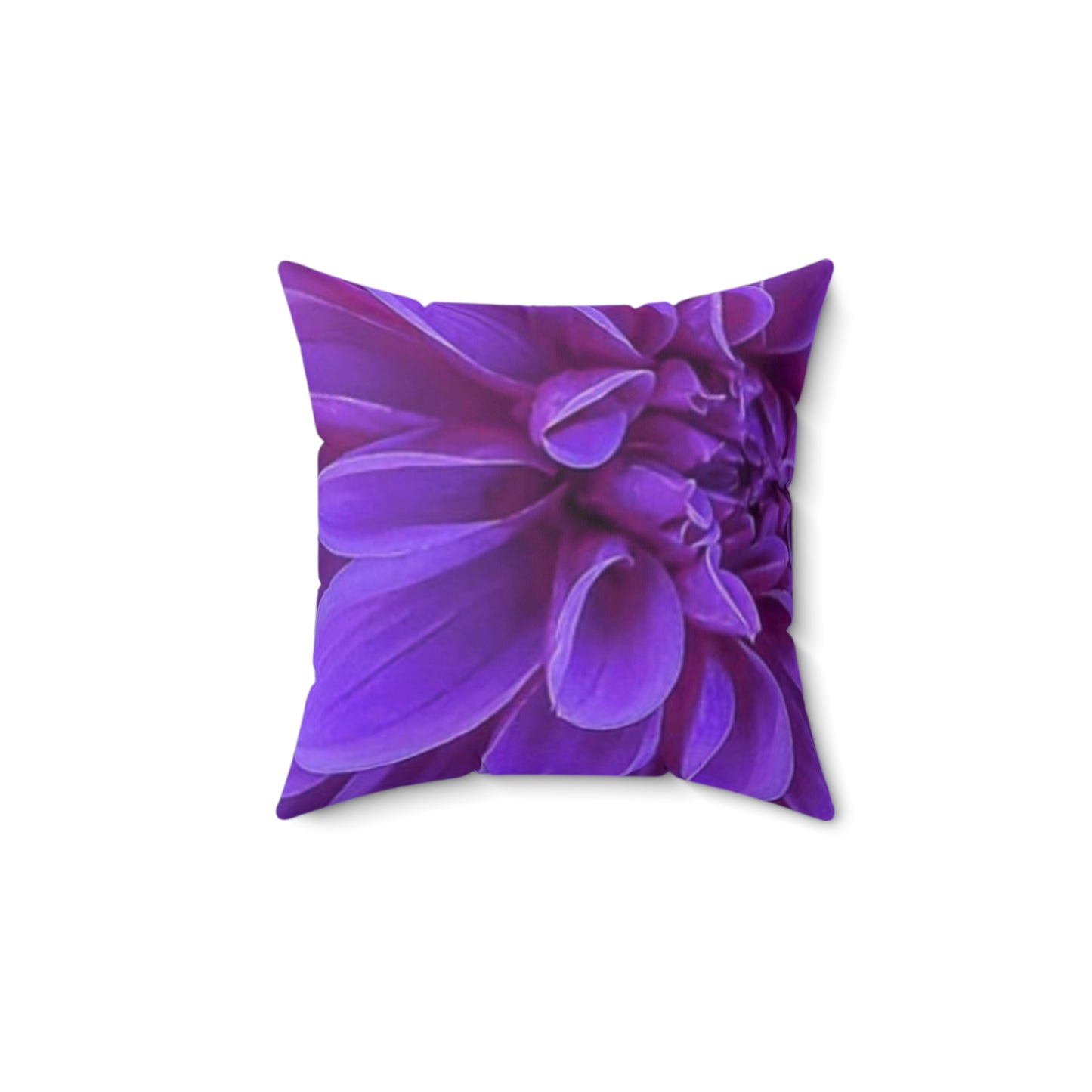 Purple Dahlia Square Pillow