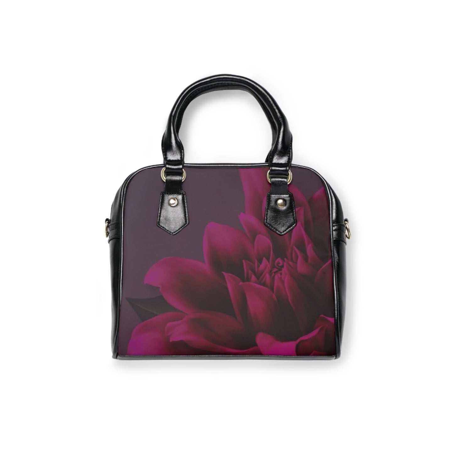 Magenta Dahlia Shoulder Handbag