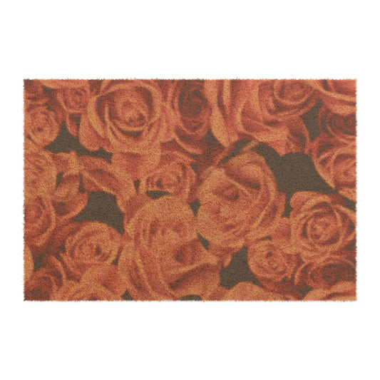 Orange Roses Doormat