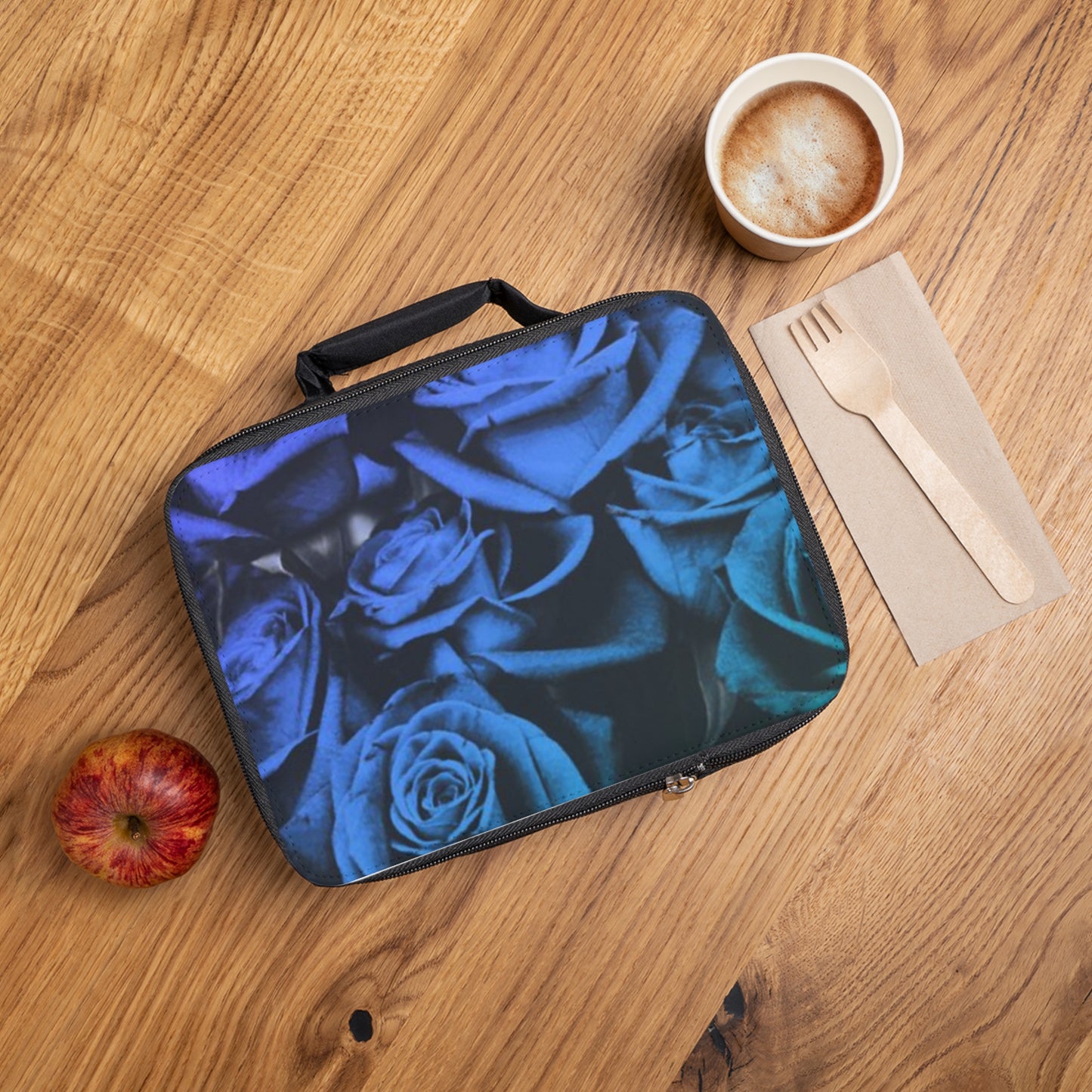 Blue Roses Lunch Bag