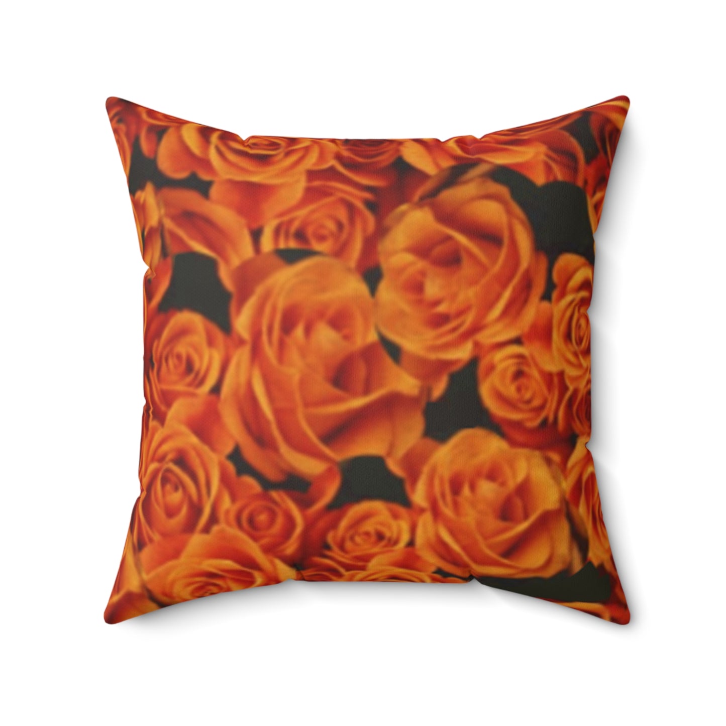 Orange Roses Square Pillow