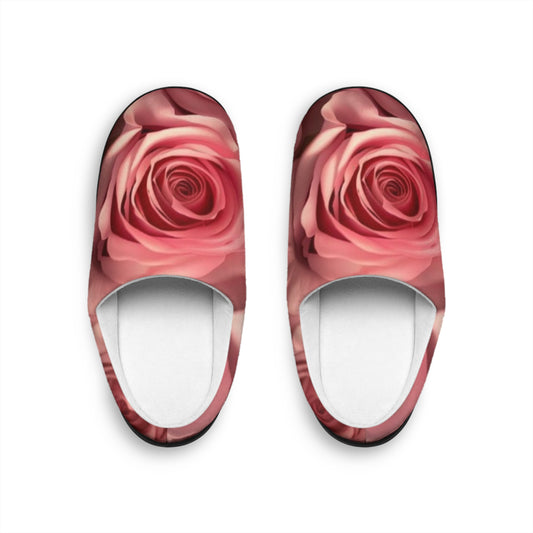 Pink Roses Slippers