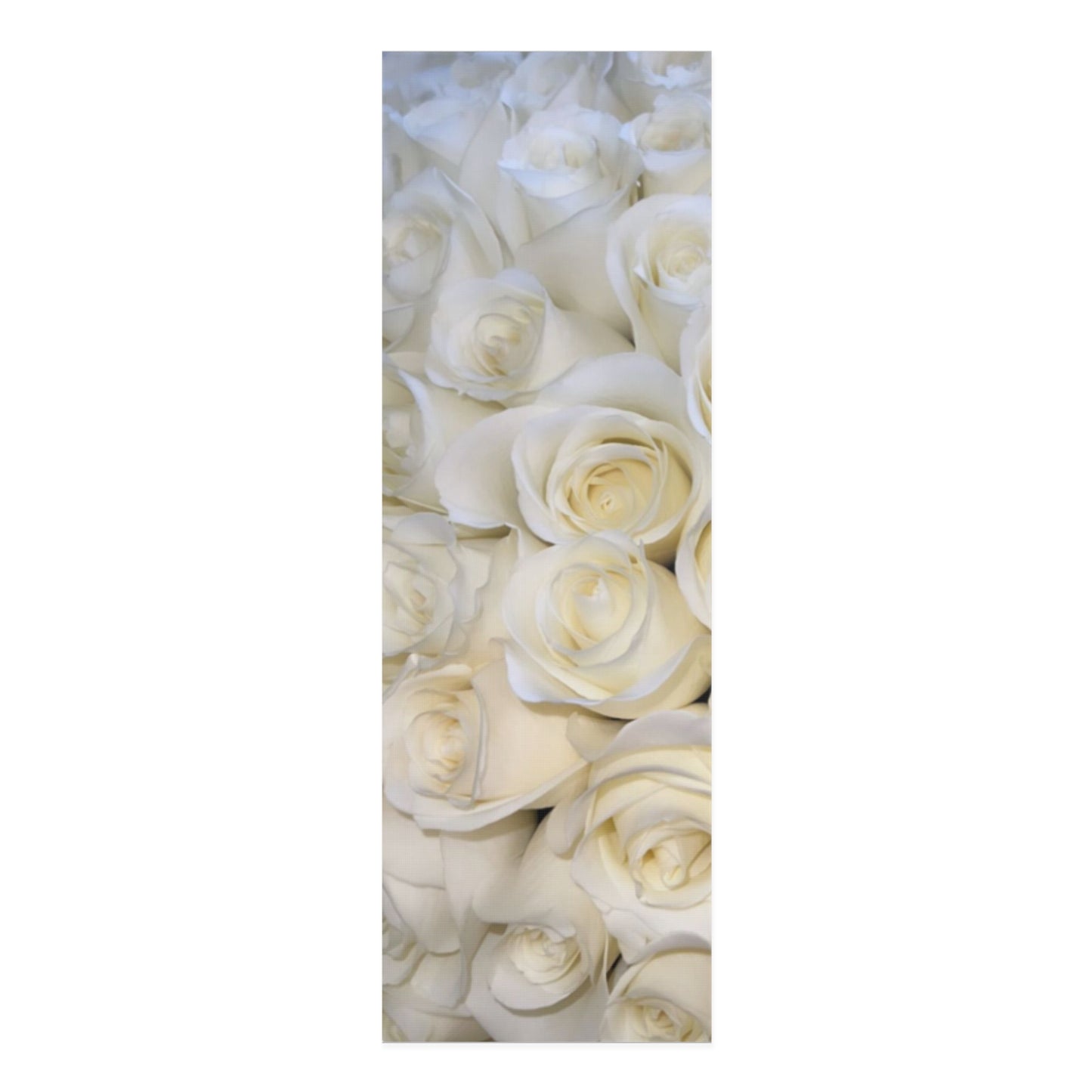 White Roses Exercise Mat