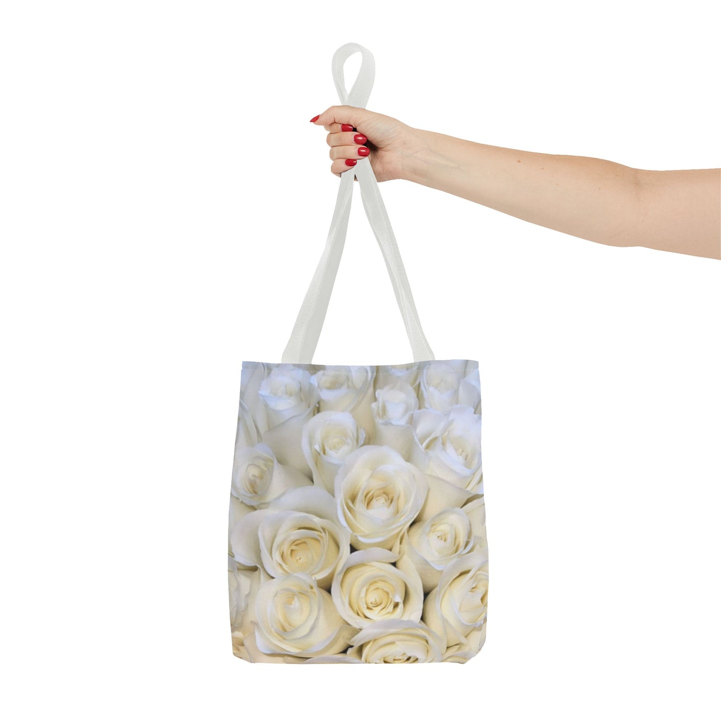 White Roses Square Tote Bag