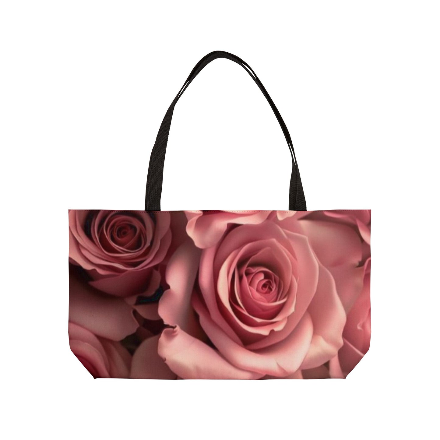 Pink Roses Rectangle Tote Bag