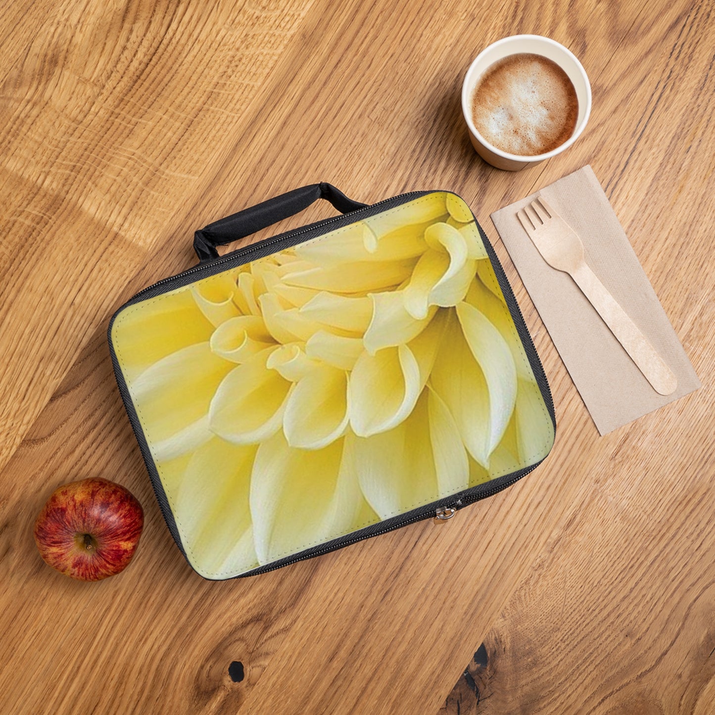 Yellow Dahlia Lunch Bag