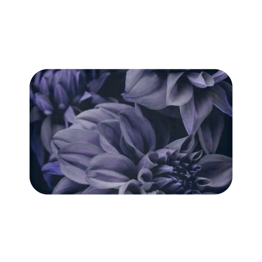 Blue Dahlia Bath Mat