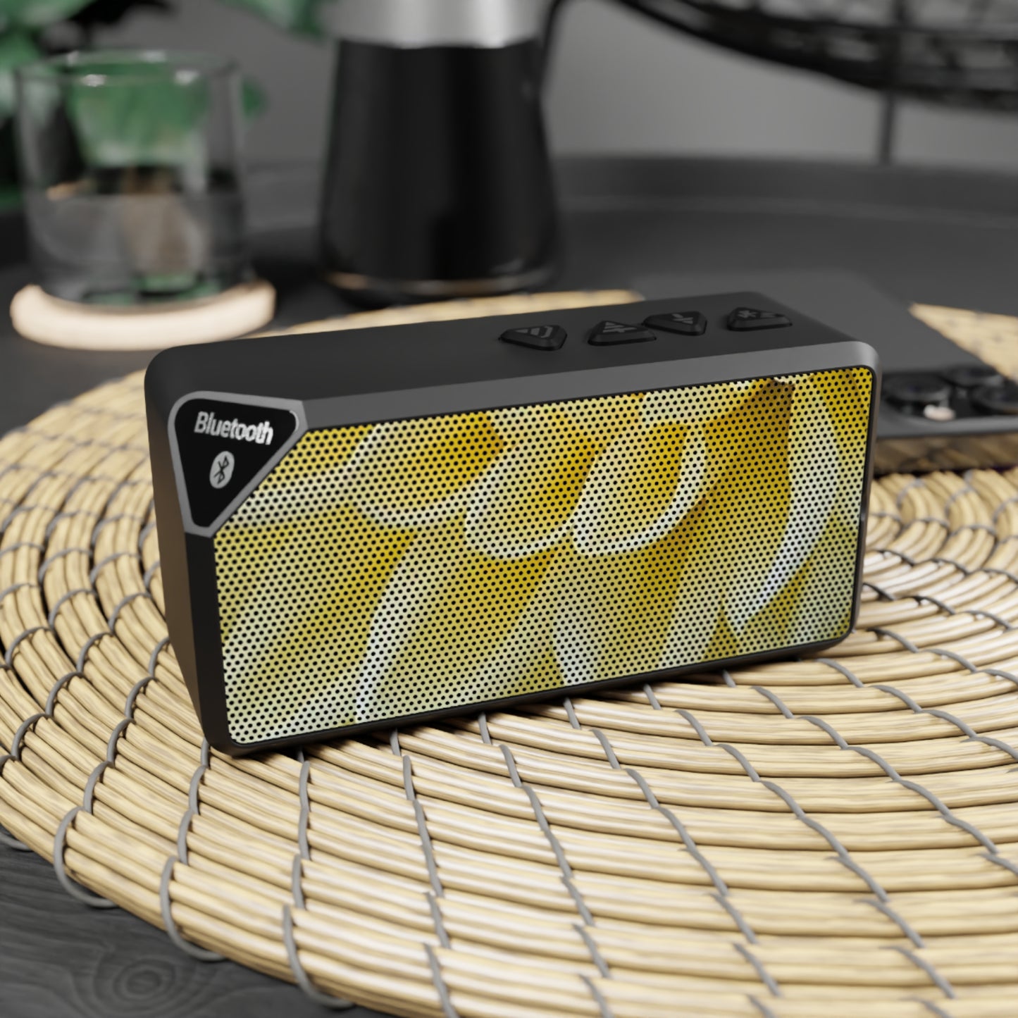 Yellow Dahlia Bluetooth Speaker