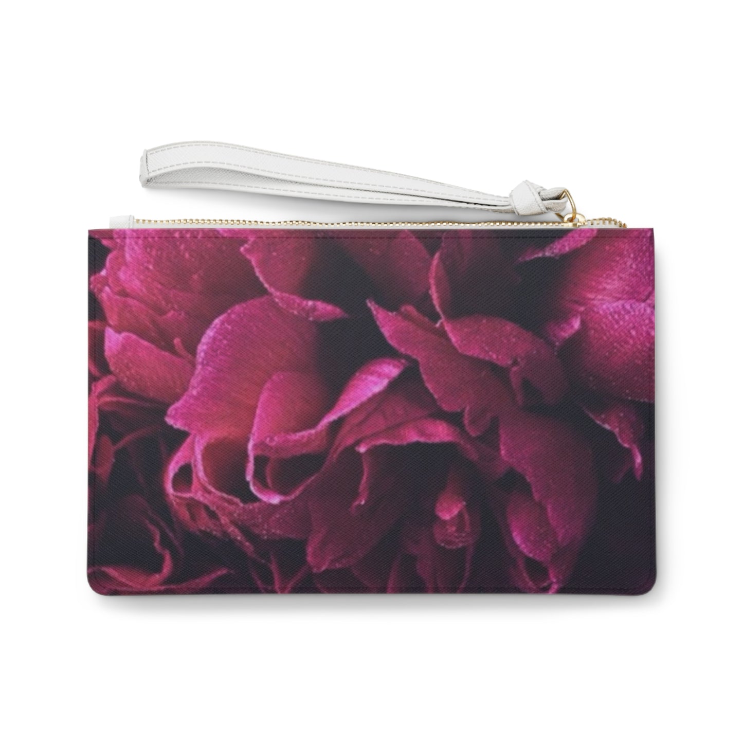 Magenta Floral Clutch Bag