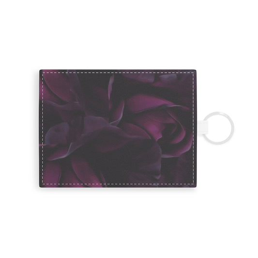 Dark Purple Floral Card Holder