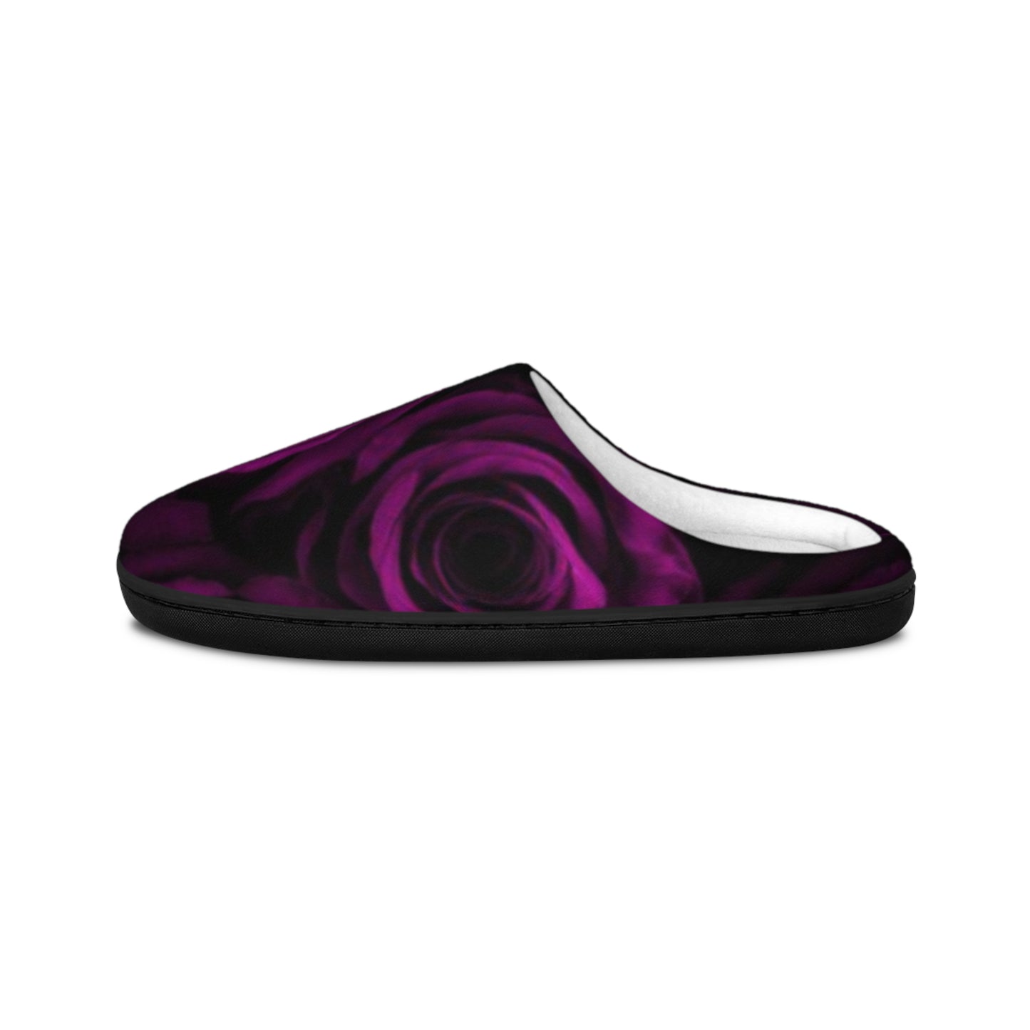 Dark Purple Roses Slippers