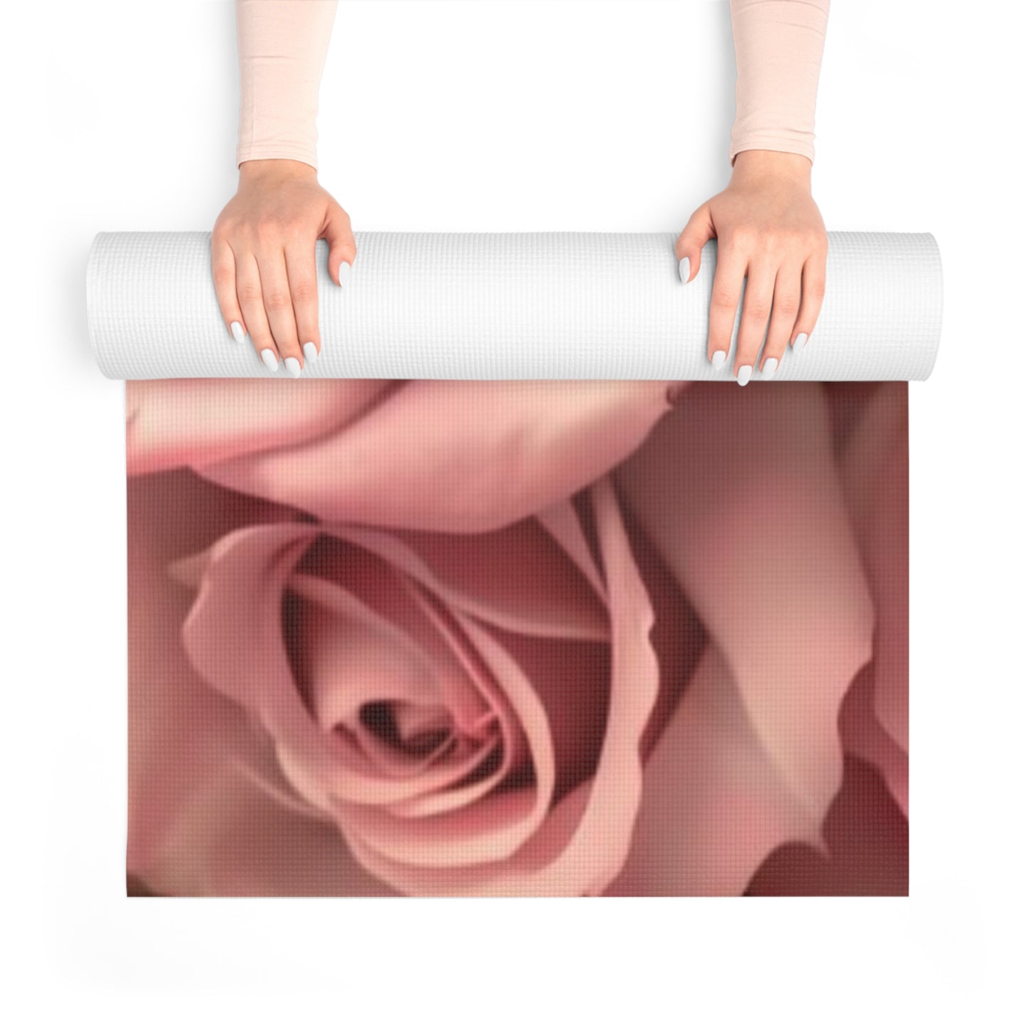 Pink Roses Exercise Mat