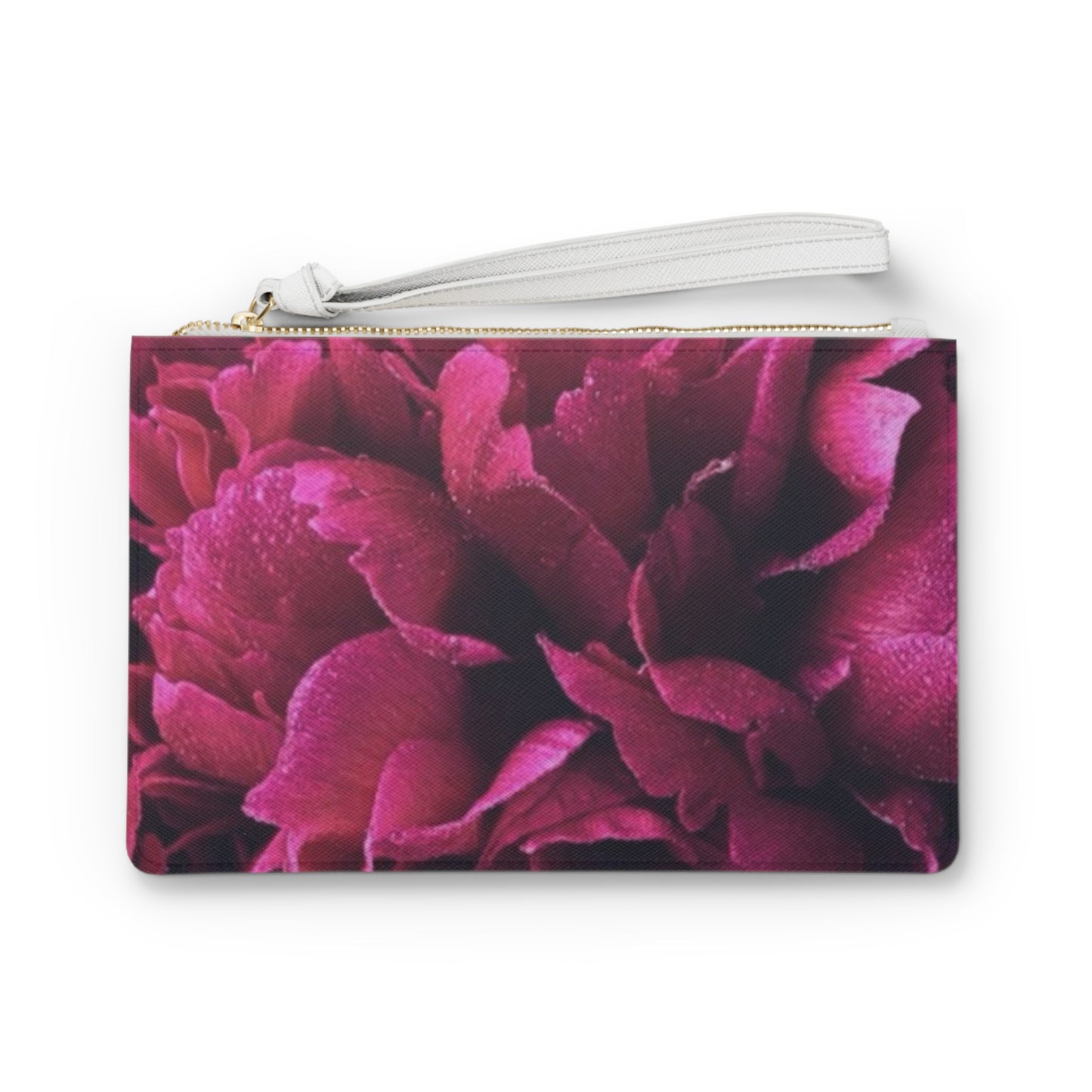 Magenta Floral Clutch Bag