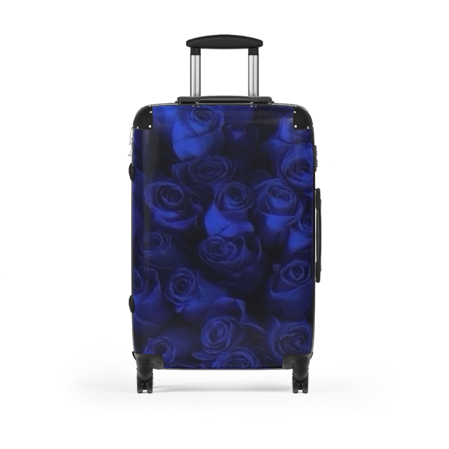 Dark Blue Roses Suitcase