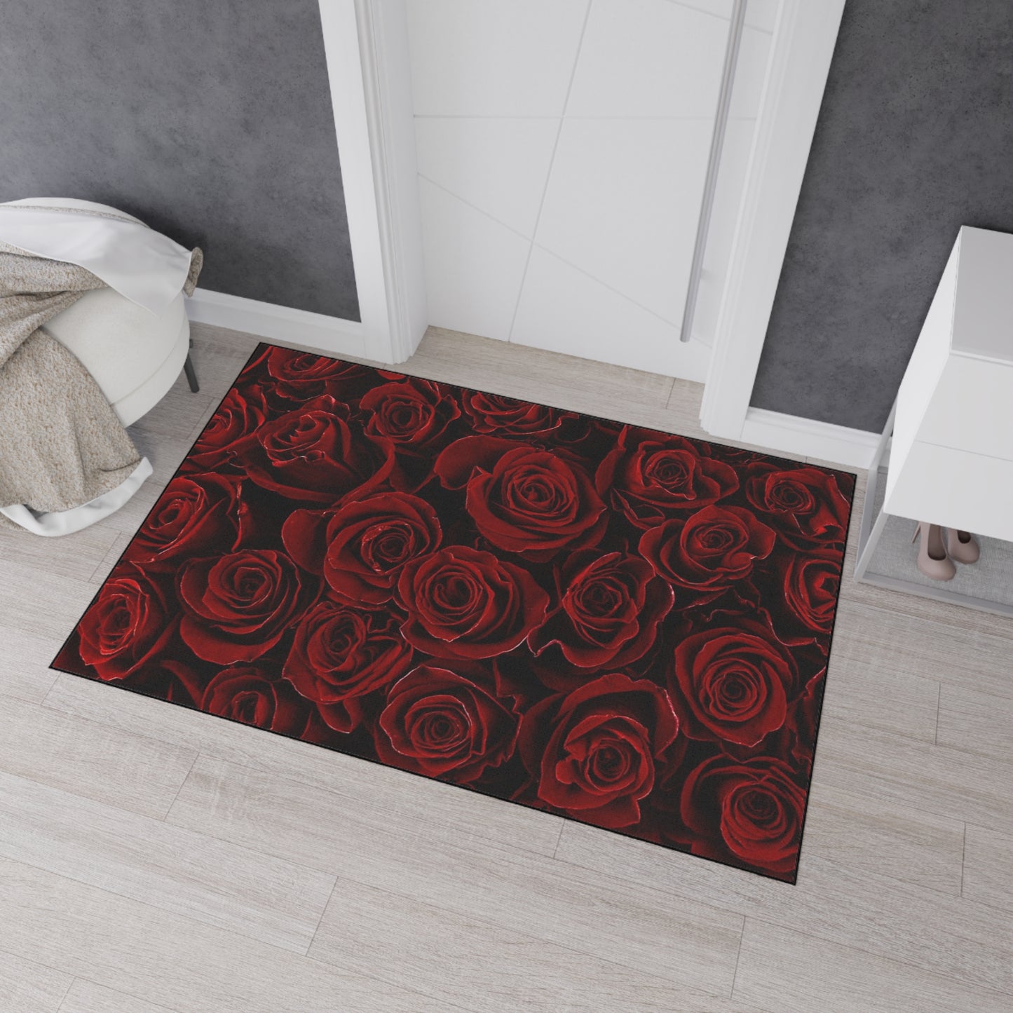 Red Roses Heavy Duty Floor Mat