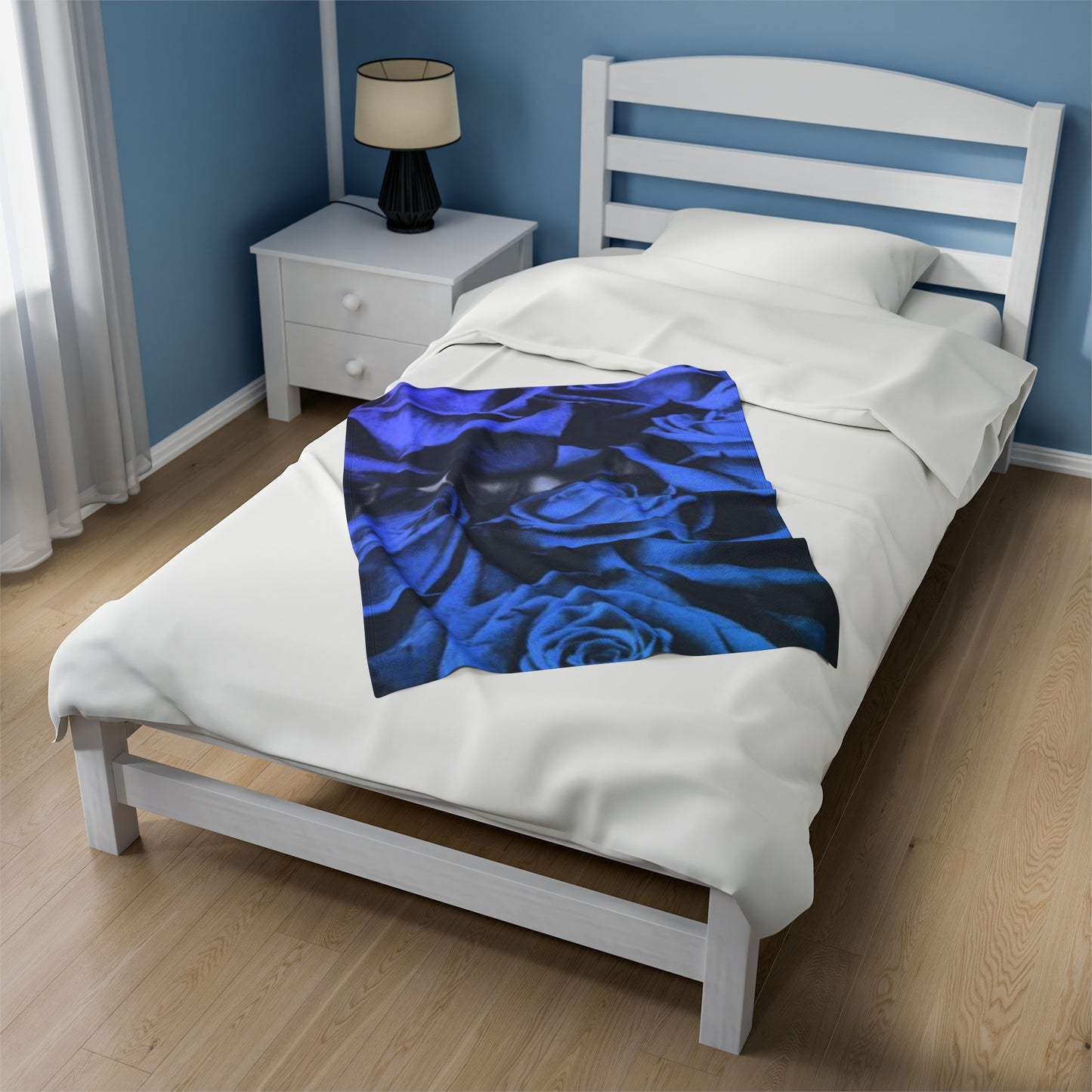 Blue Roses Blanket