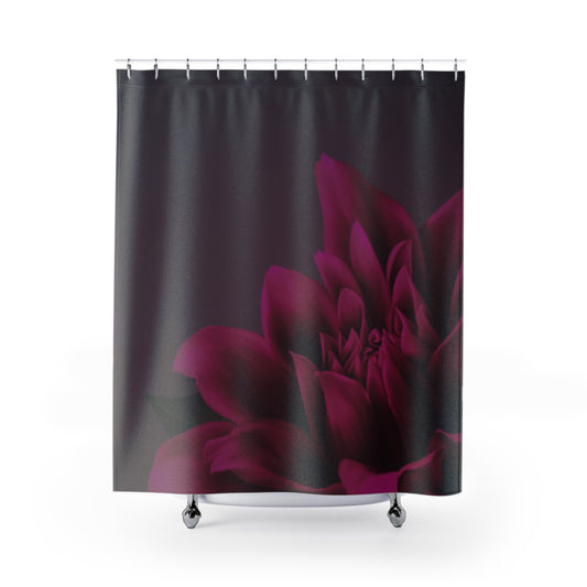 Magenta Dahlia Shower Curtain