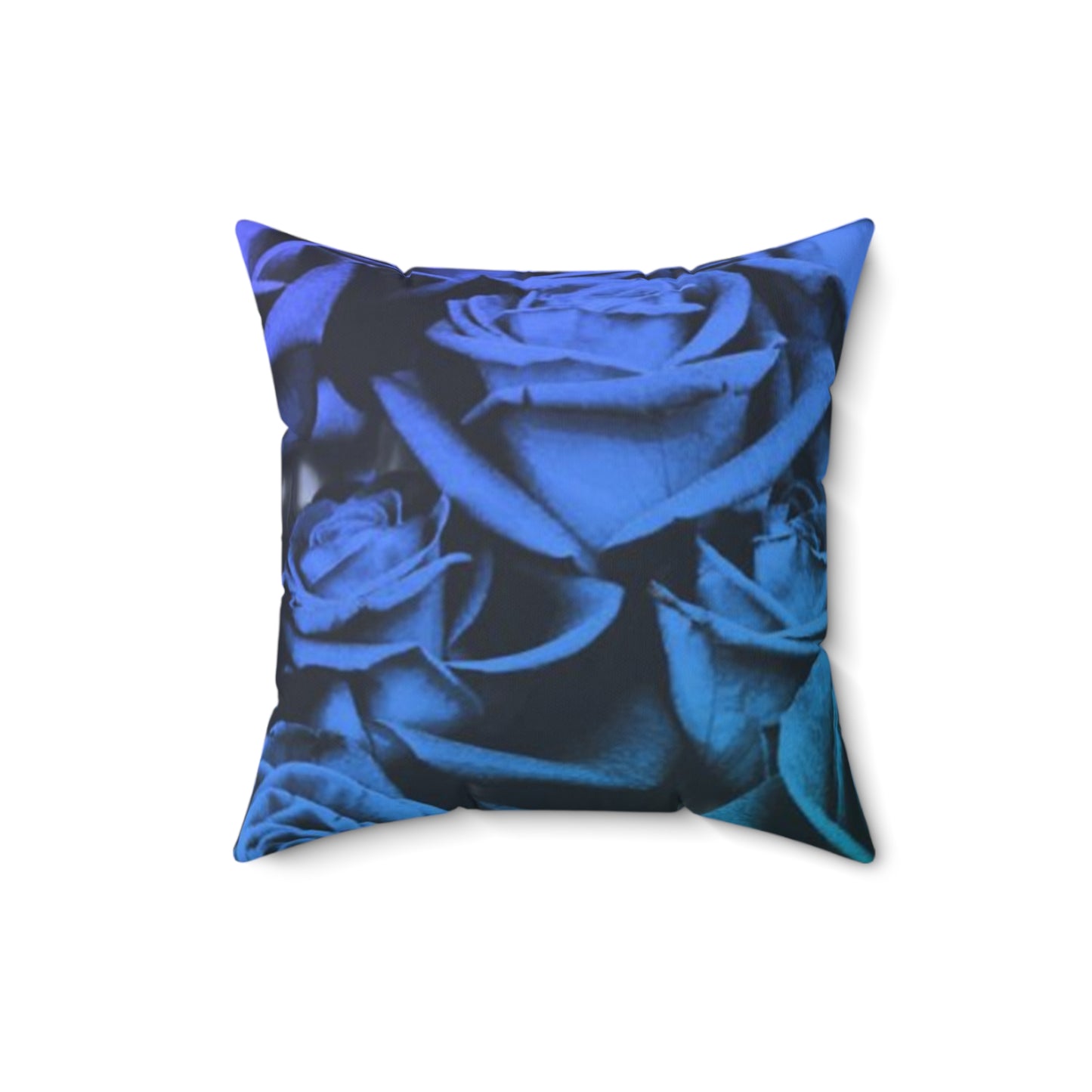 Blue Roses Square Pillow