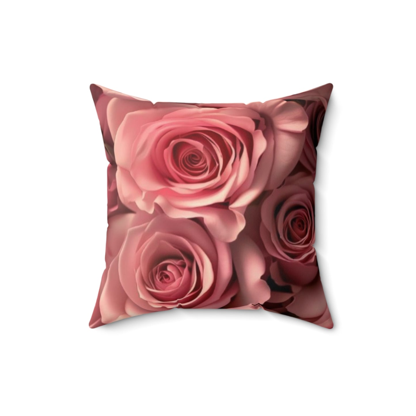 Pink Roses Square Pillow