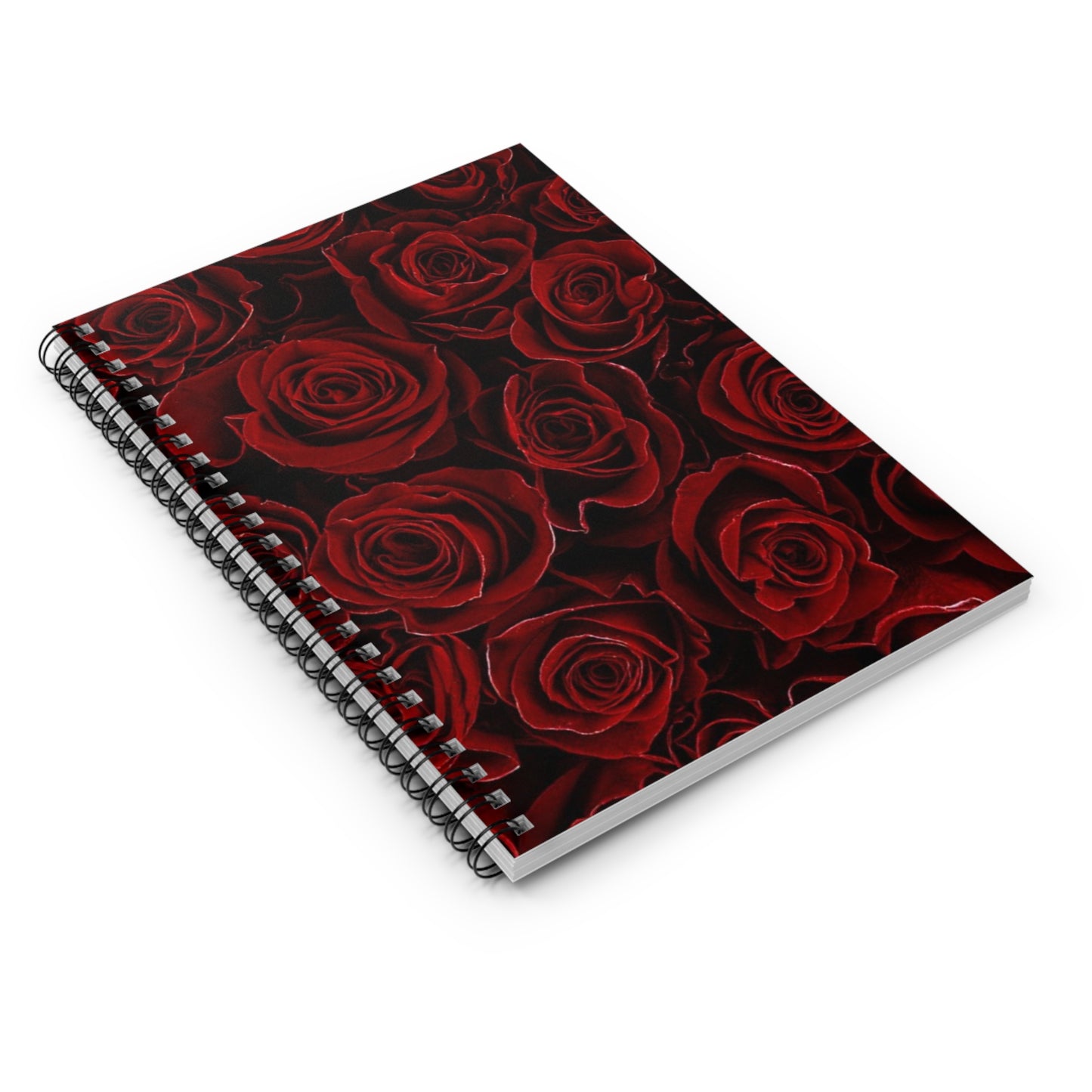 Red Roses Spiral Notebook - Ruled Line