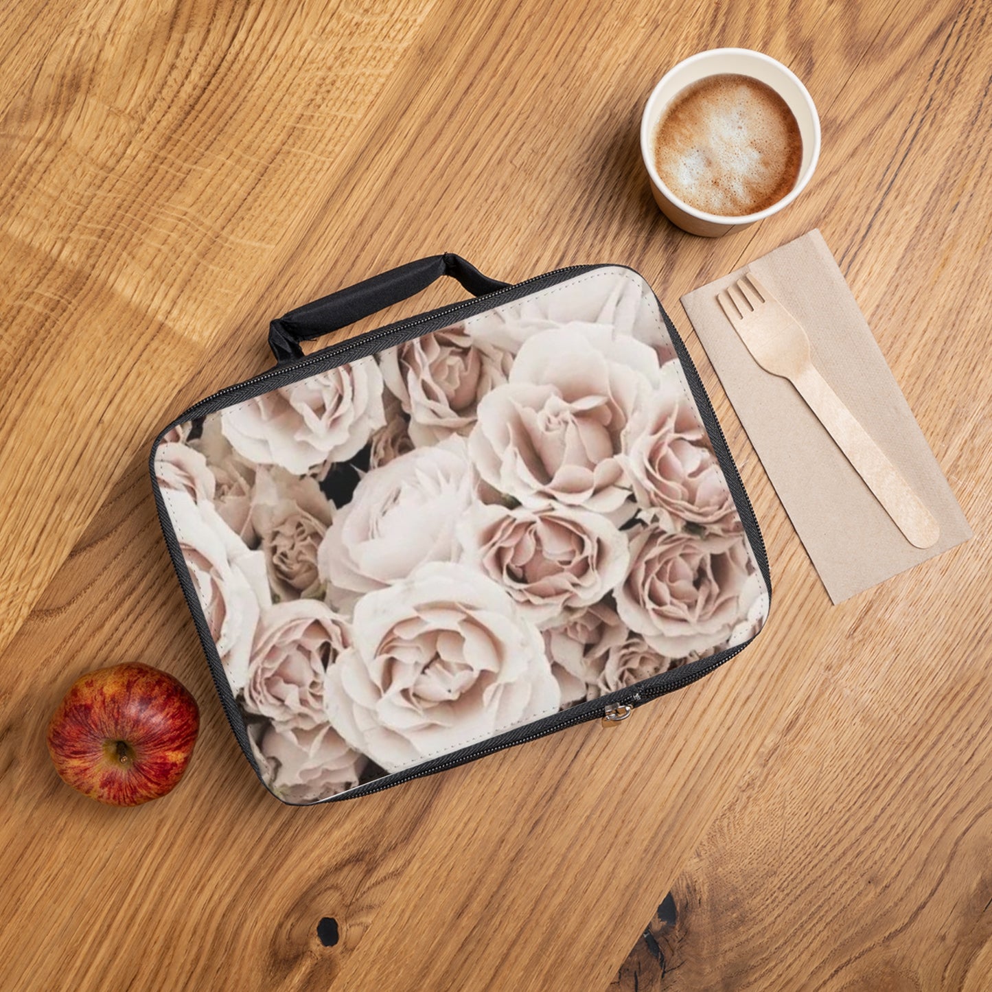 Light Pink Roses Lunch Bag