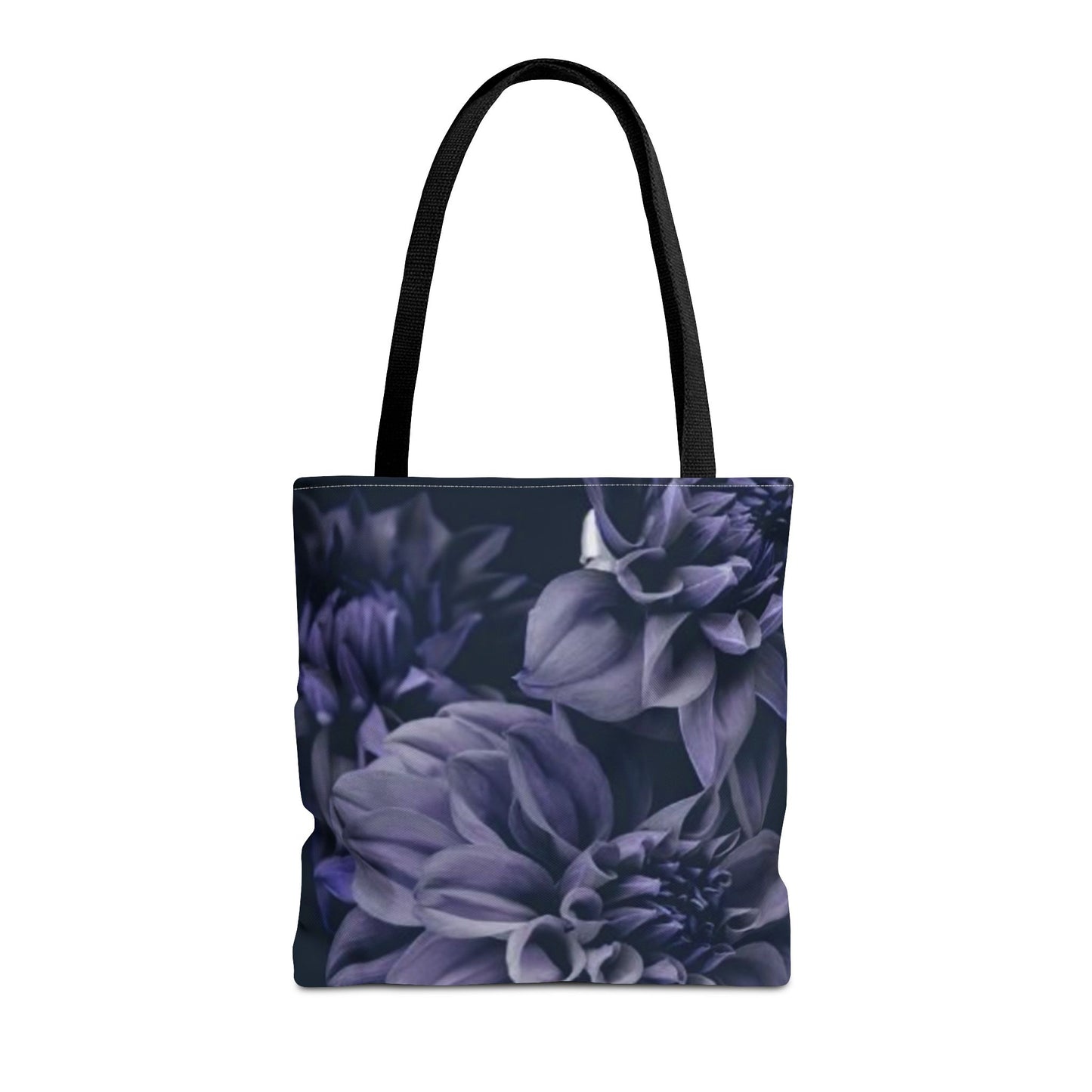 Blue Dahlia Square Tote Bag