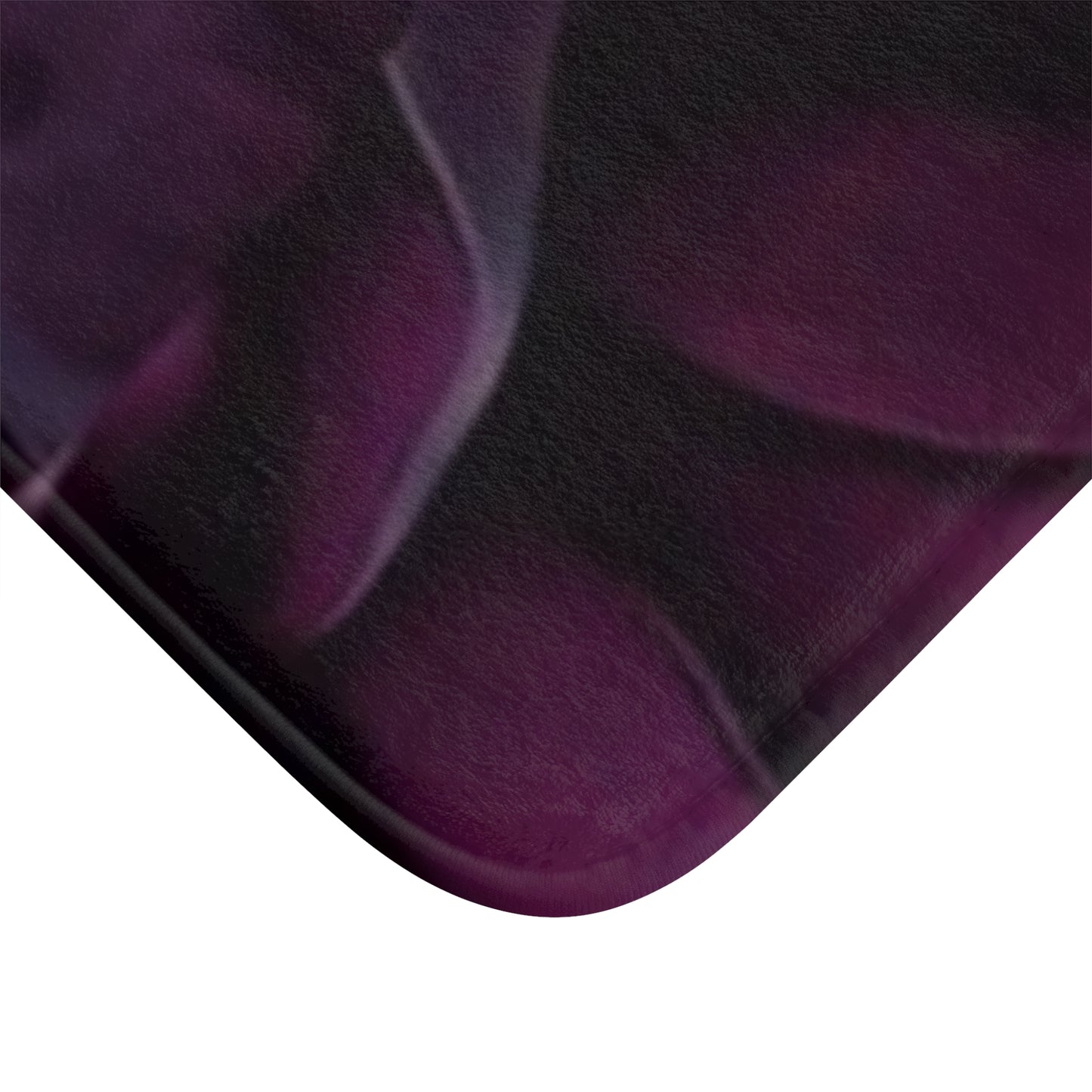 Dark Purple Floral Bath Mat