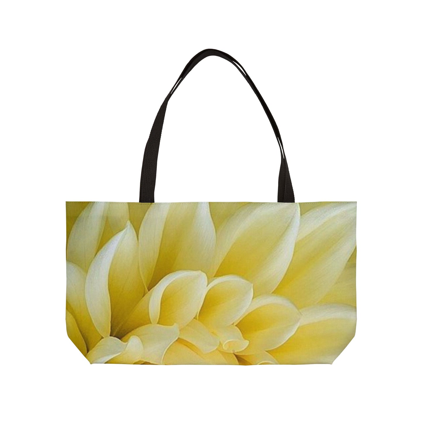 Yellow Dahlia Rectangle Tote Bag