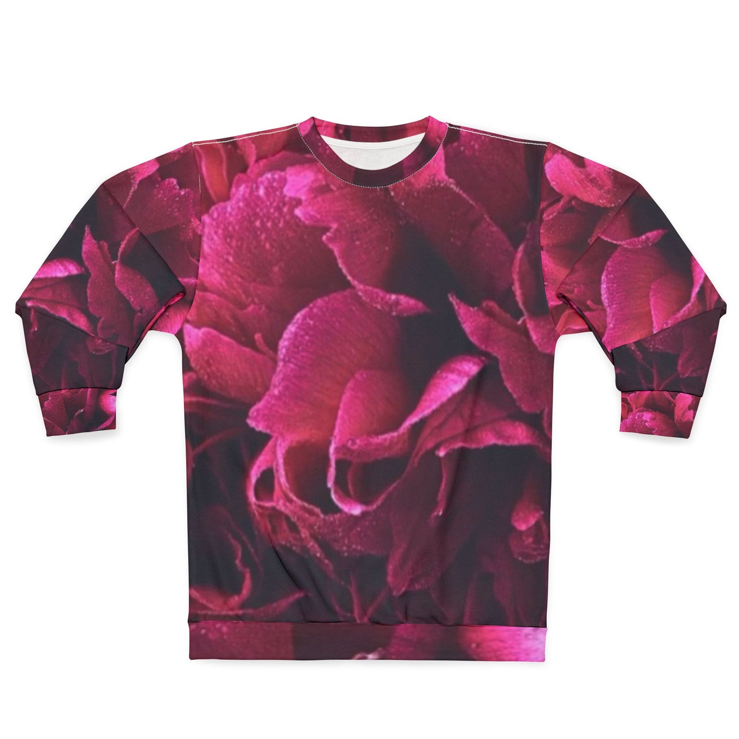 Magenta Floral Sweatshirt