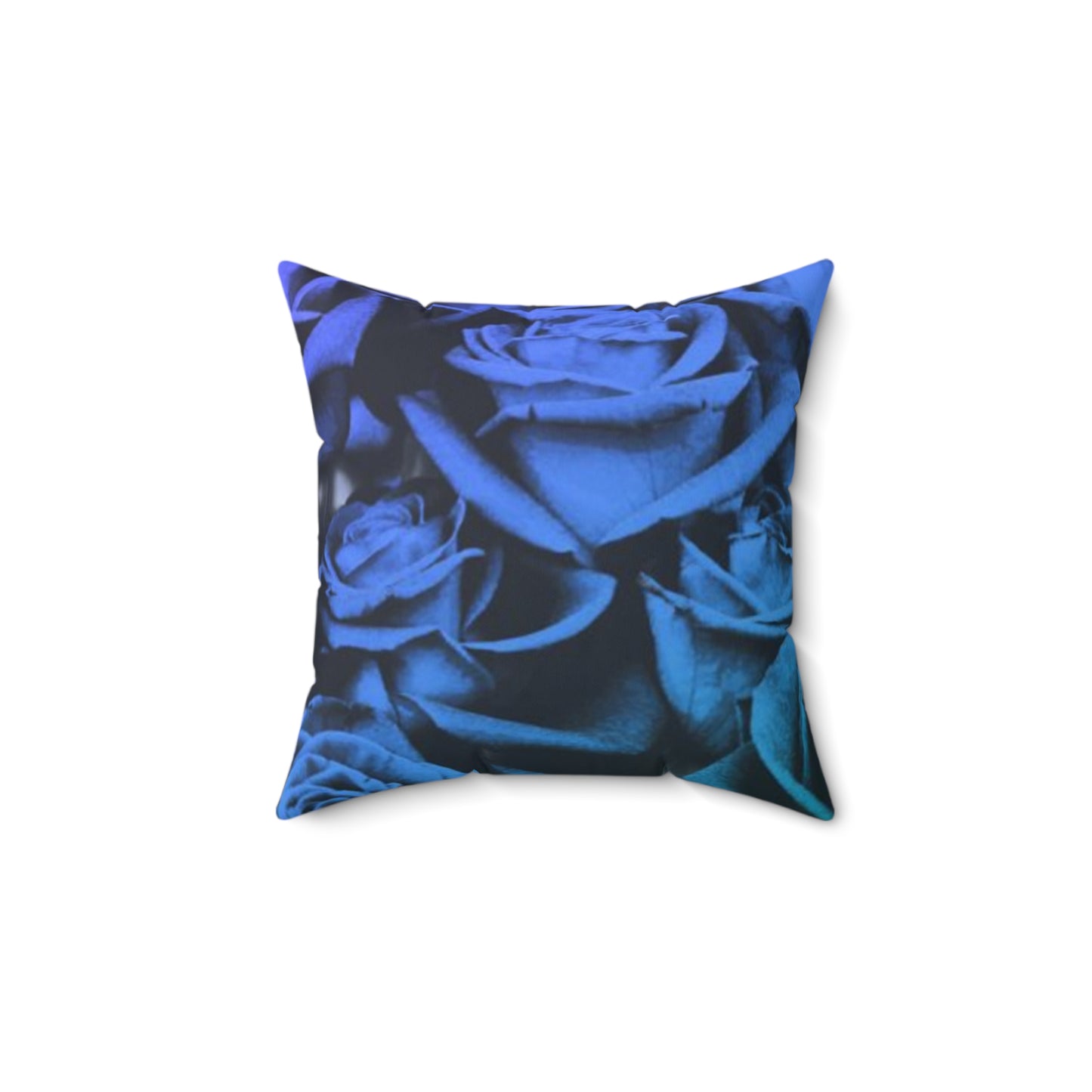 Blue Roses Square Pillow