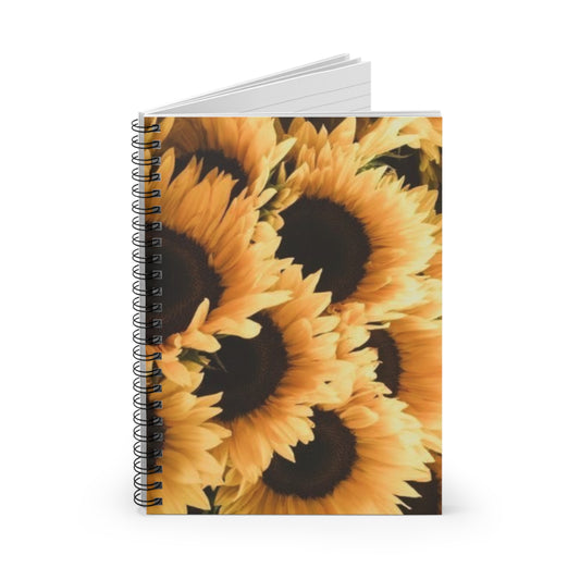 Sunflower Spiral Notebook - Ruled Line