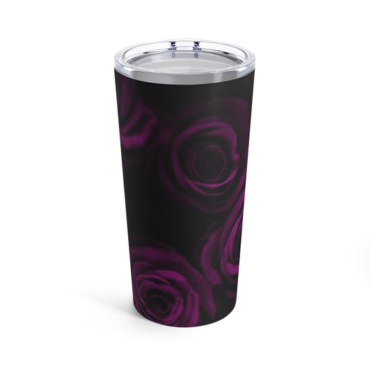 Dark Purple Roses Tumbler 20oz