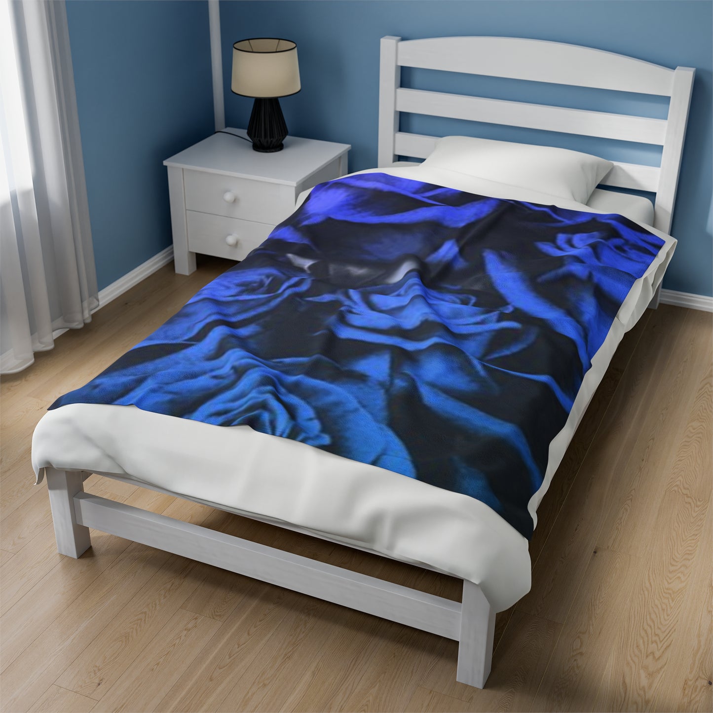 Blue Roses Blanket