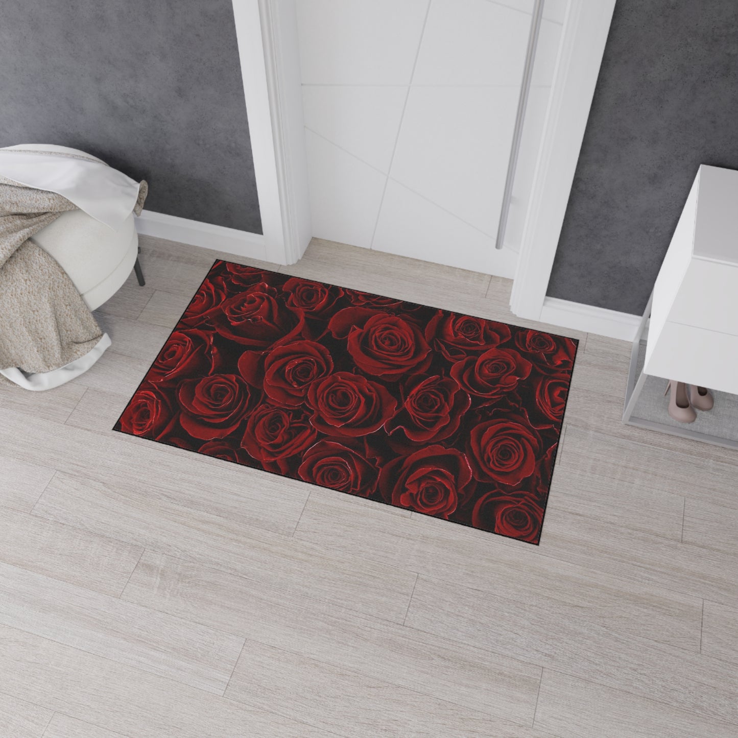 Red Roses Heavy Duty Floor Mat