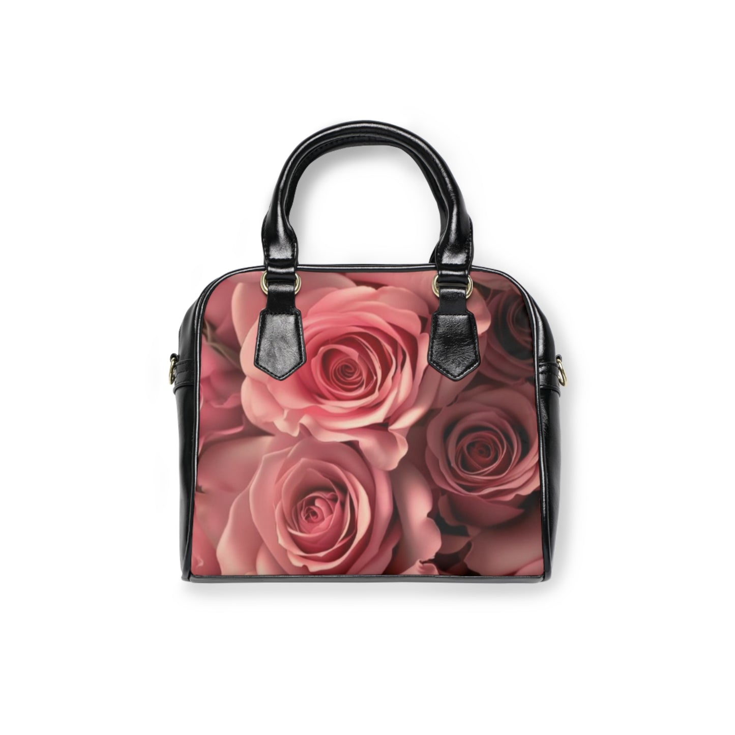 Pink Roses Shoulder Handbag