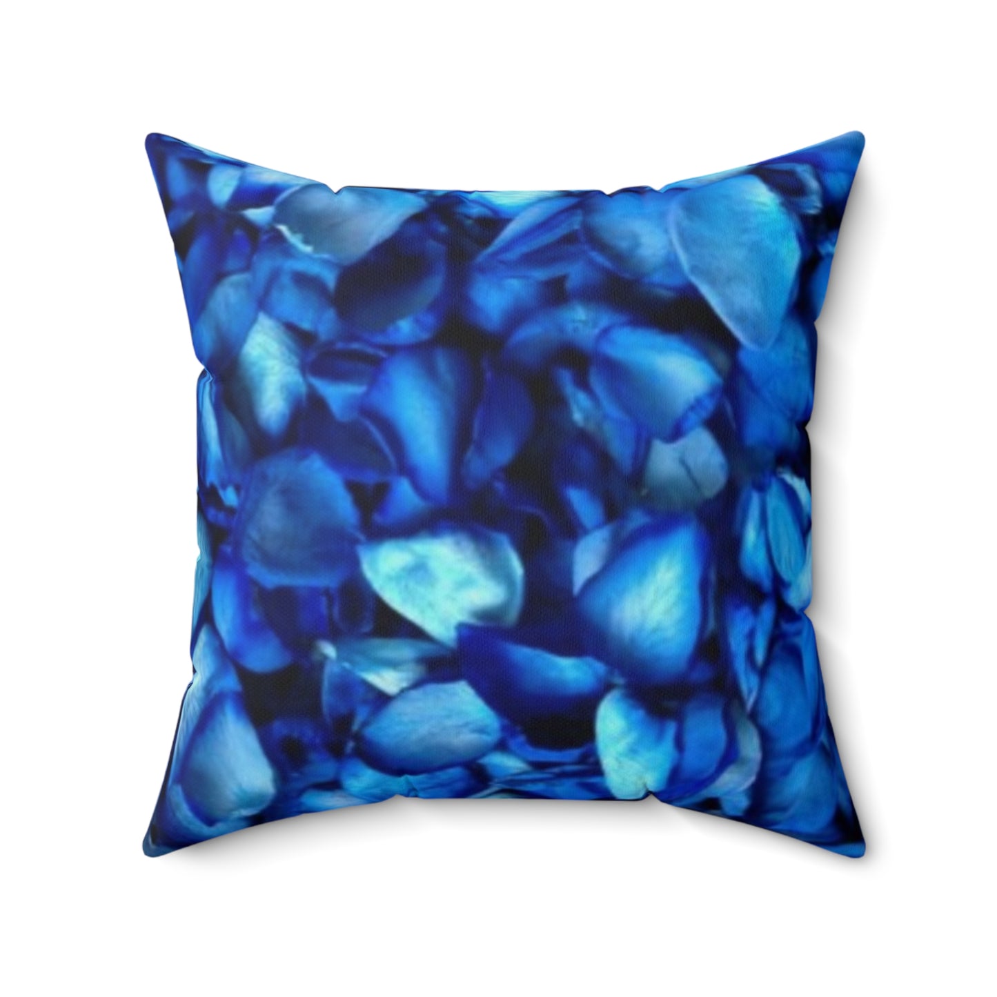 Blue Petals Square Pillow