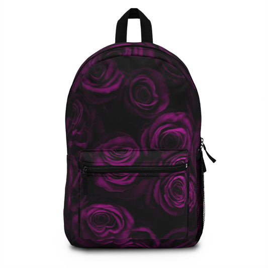 Dark Purple Roses Backpack