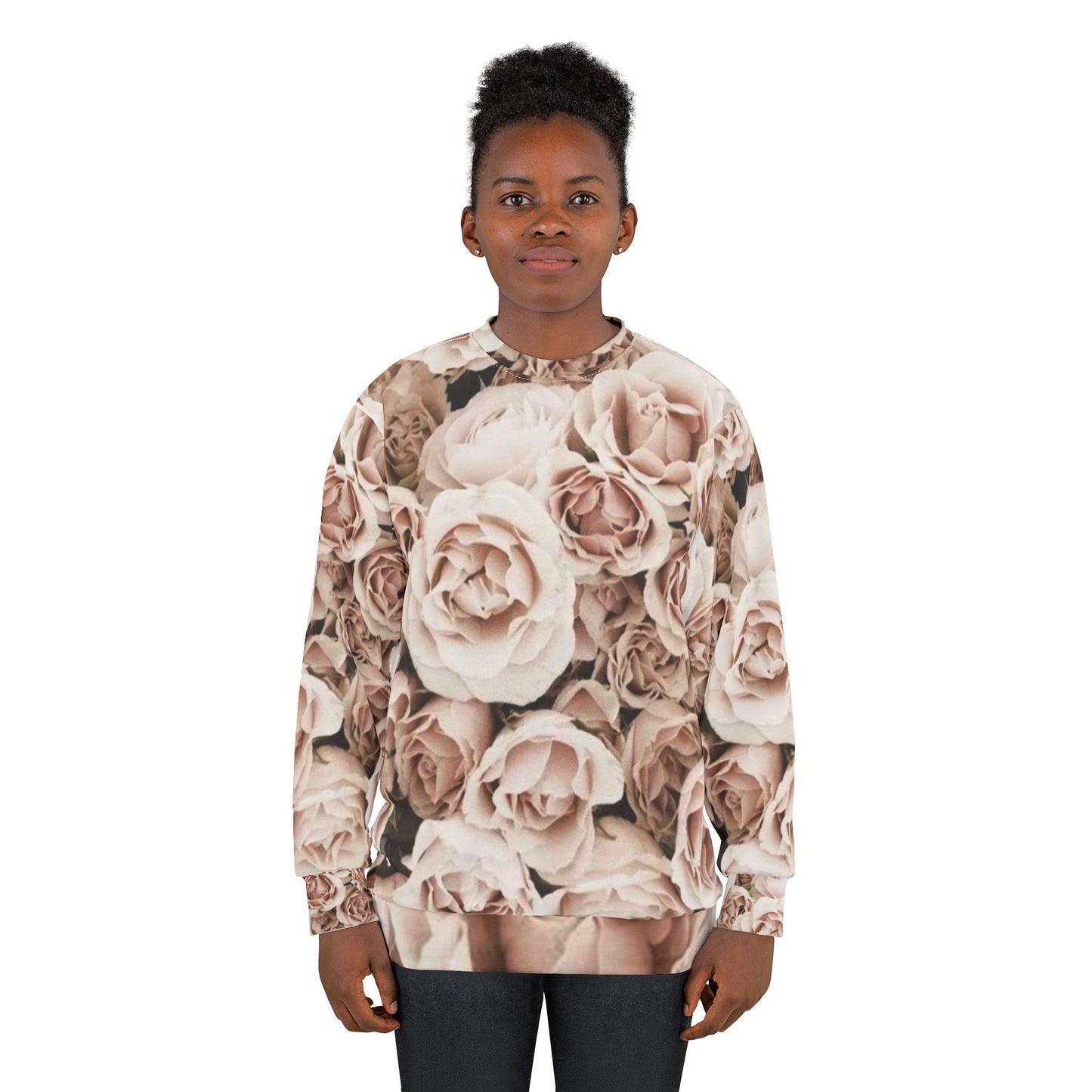 Light Pink Roses Sweatshirt