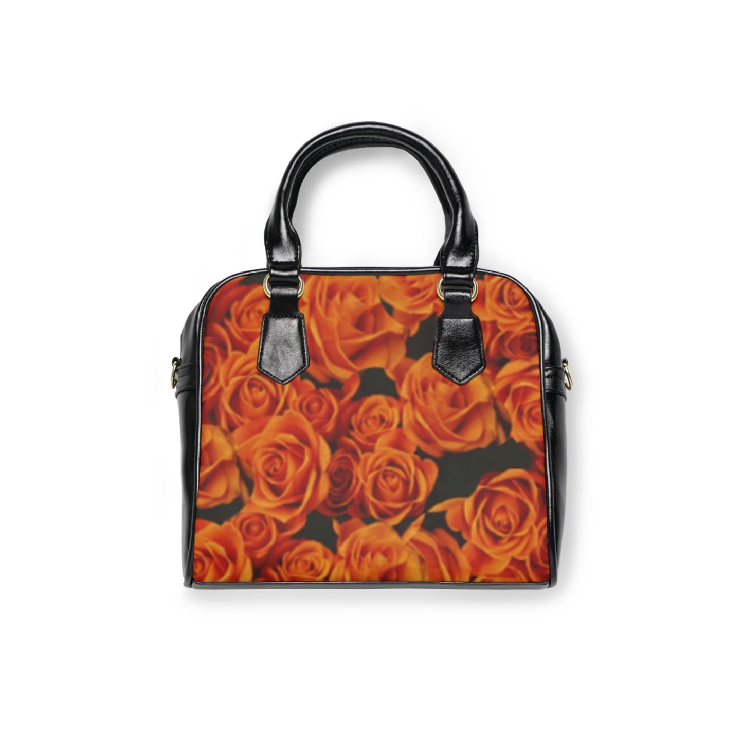 Orange Roses Shoulder Handbag