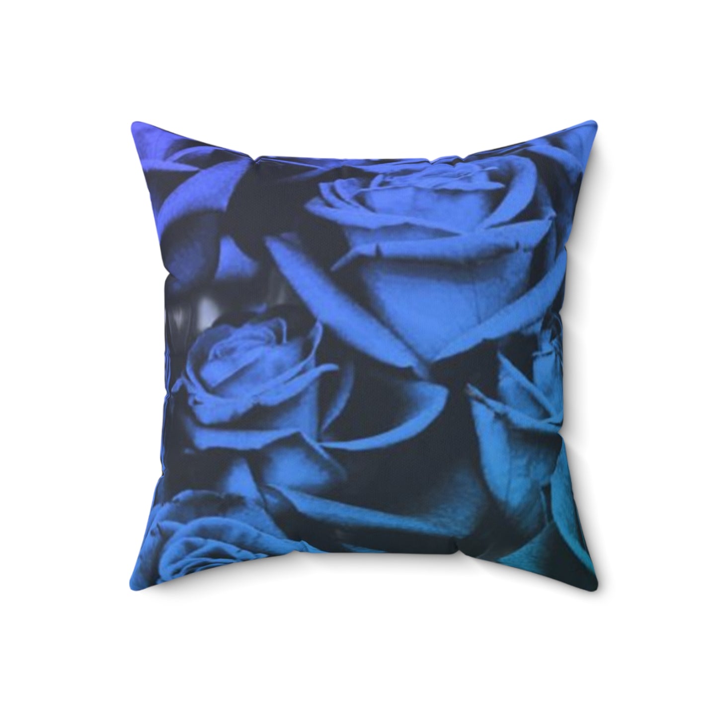 Blue Roses Square Pillow