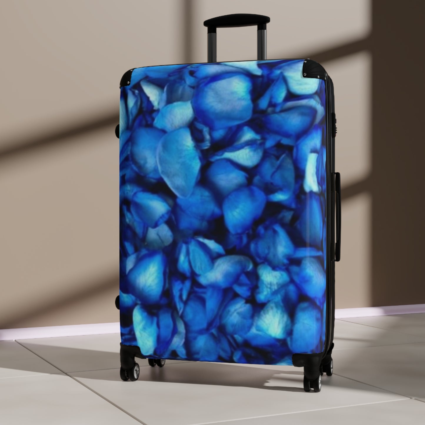 Blue Petals Suitcase