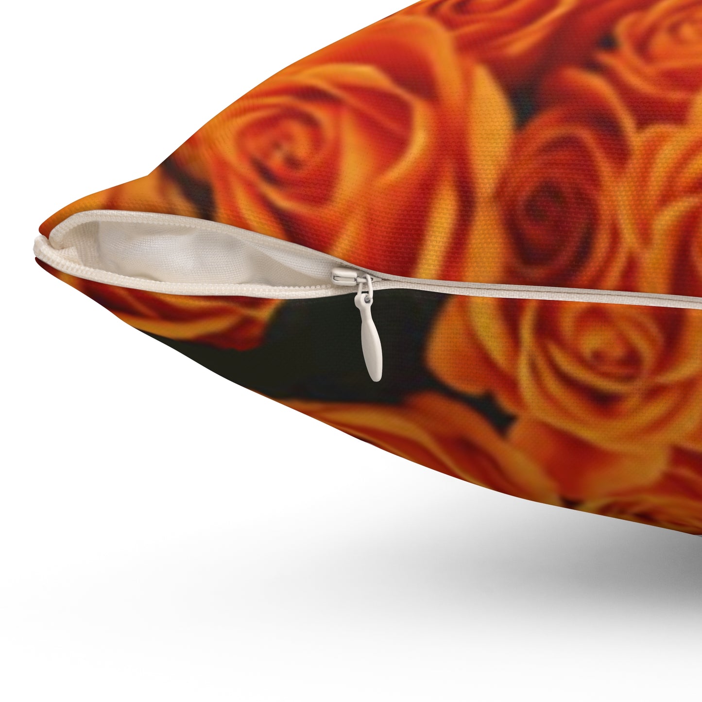 Orange Roses Square Pillow