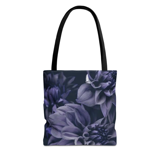 Blue Dahlia Square Tote Bag