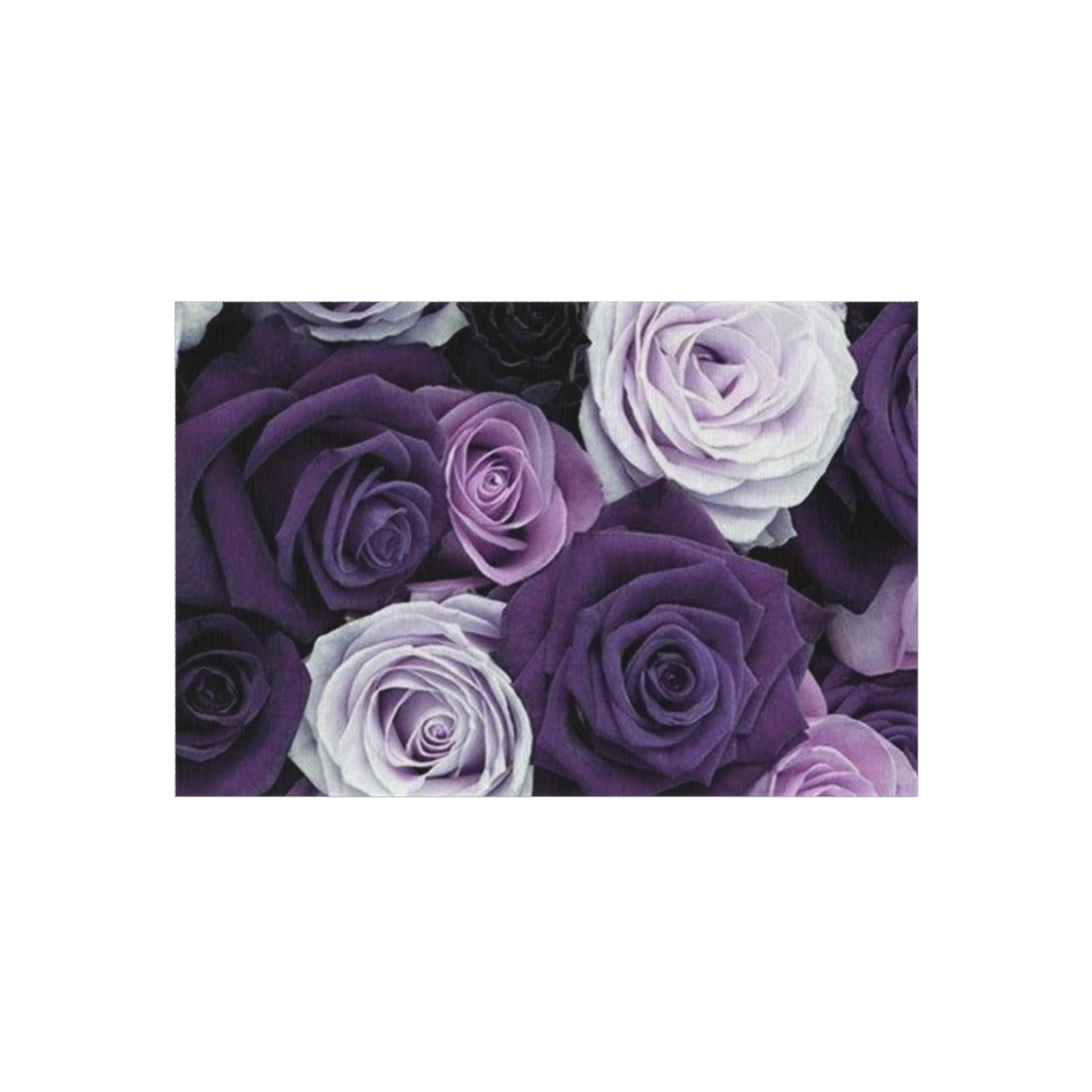 Purple Roses Outdoor Rug