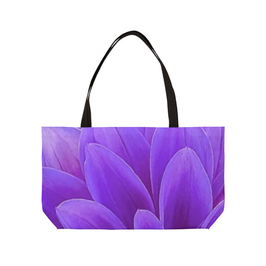 Purple Dahlia Rectangle Tote Bag