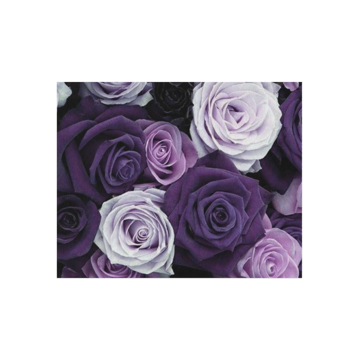 Purple Roses Outdoor Rug