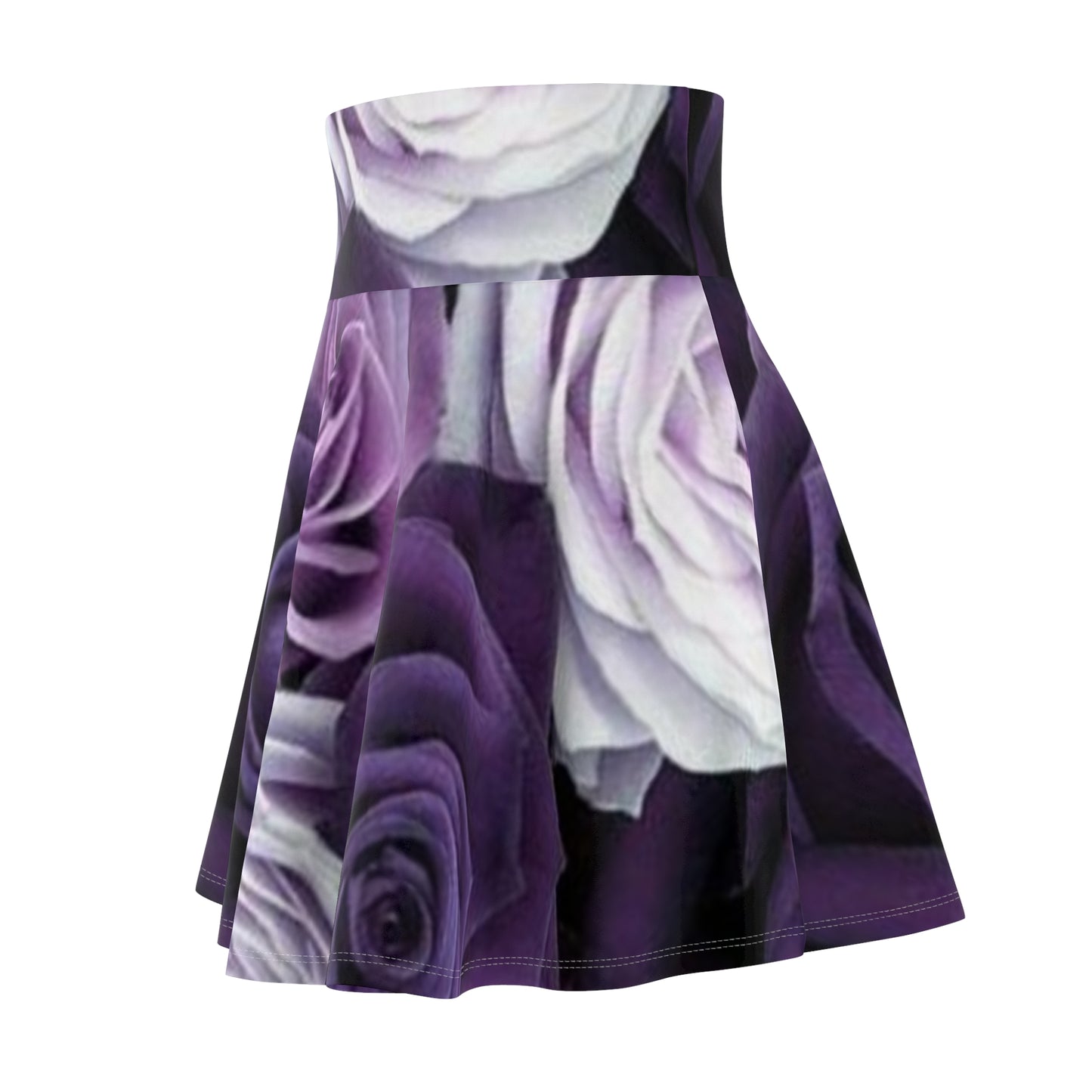 Purple Roses Skater Skirt