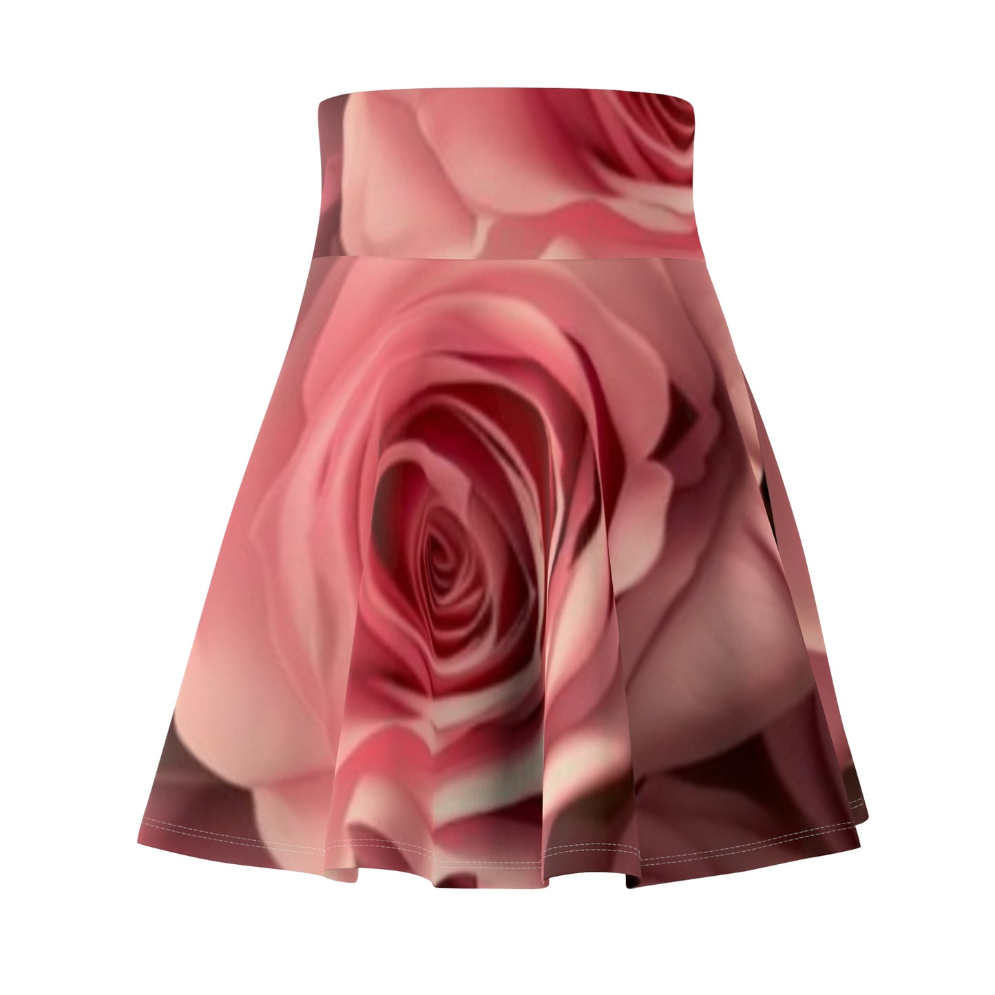 Pink Roses Skater Skirt