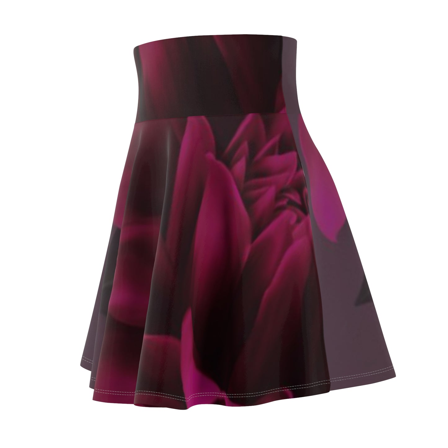 Magenta Dahlia Skater Skirt